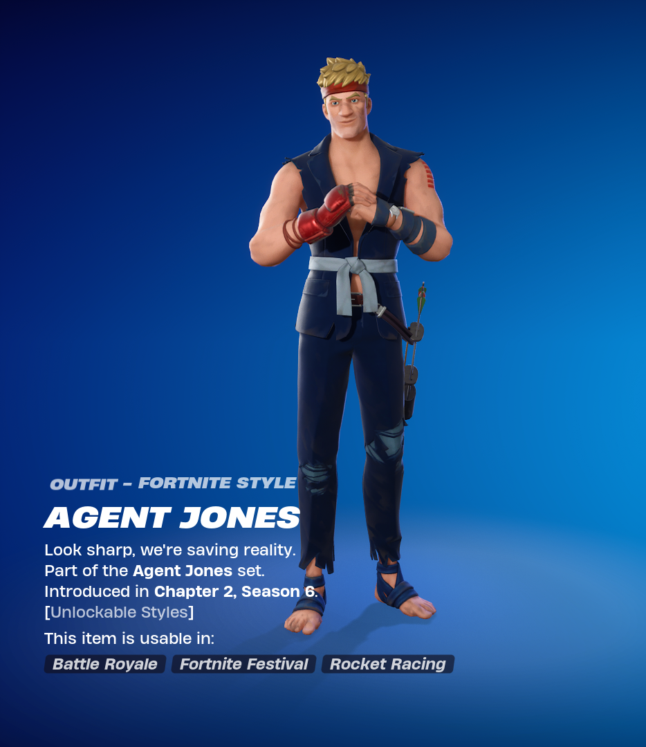 Agent Jones (Jump 31) Fortnite skin.