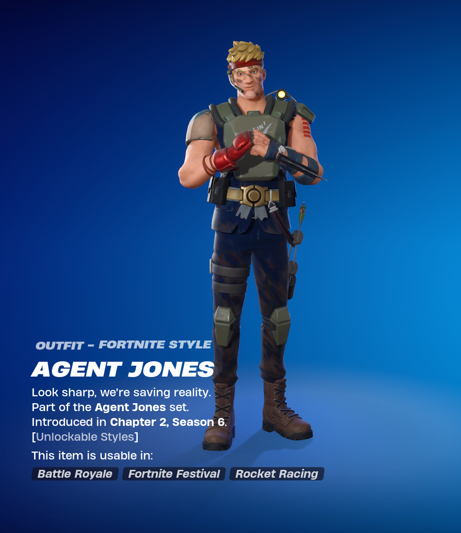 Agent Jones (Jump 42) Fortnite skin.