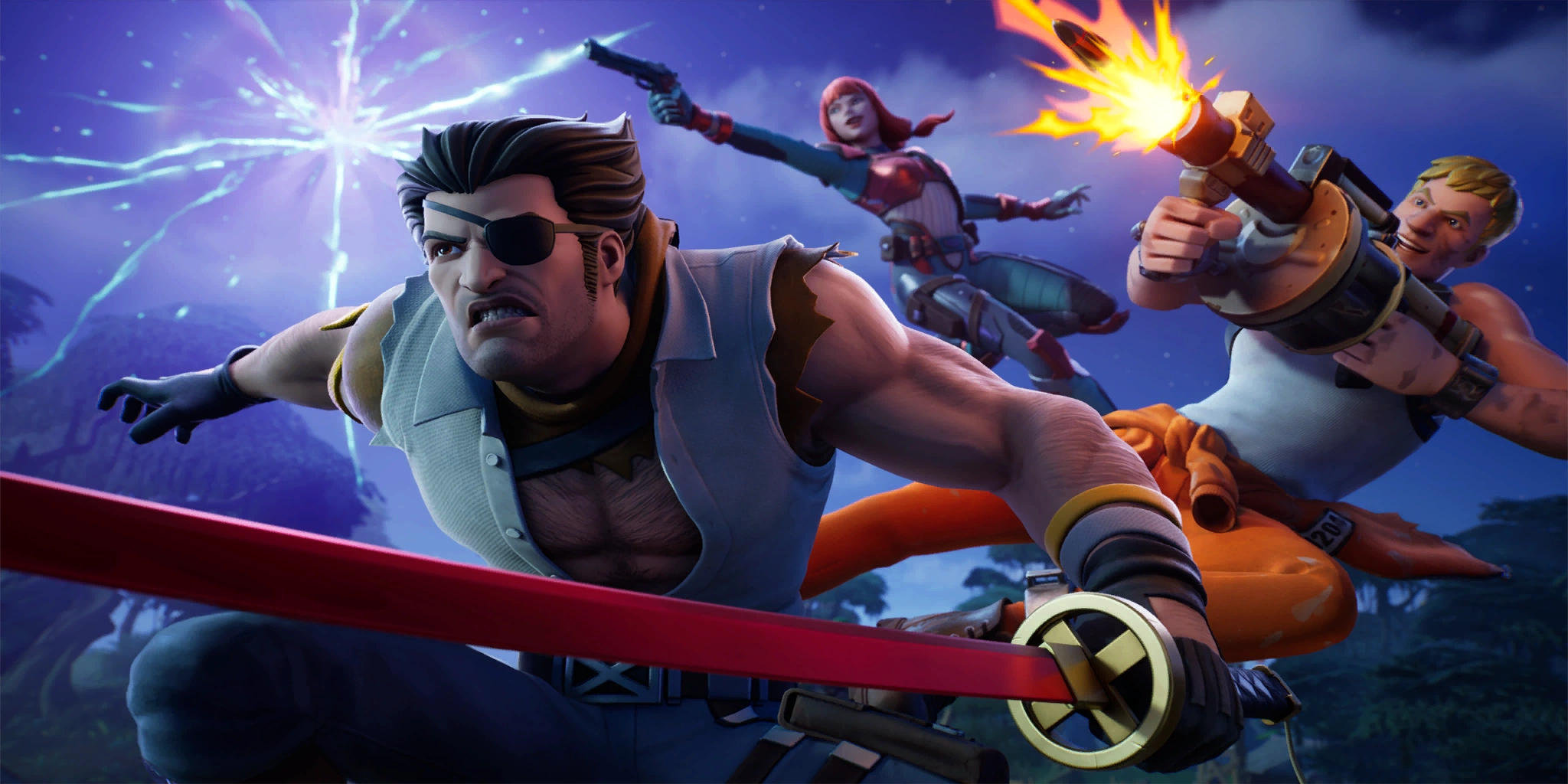 A loading screen with Jones Unchained, Wolverine Zero, and The Imagined going into battle.