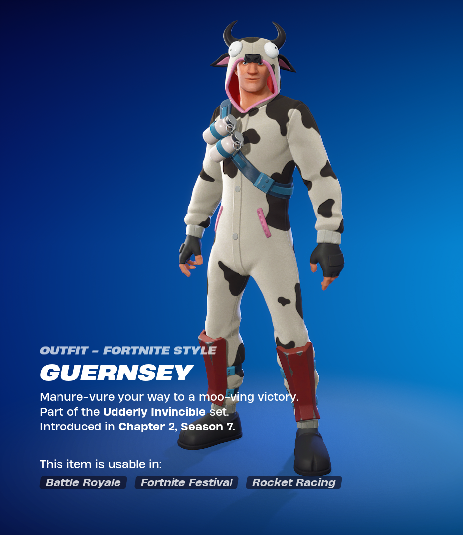 Guernsey Fortnite skin