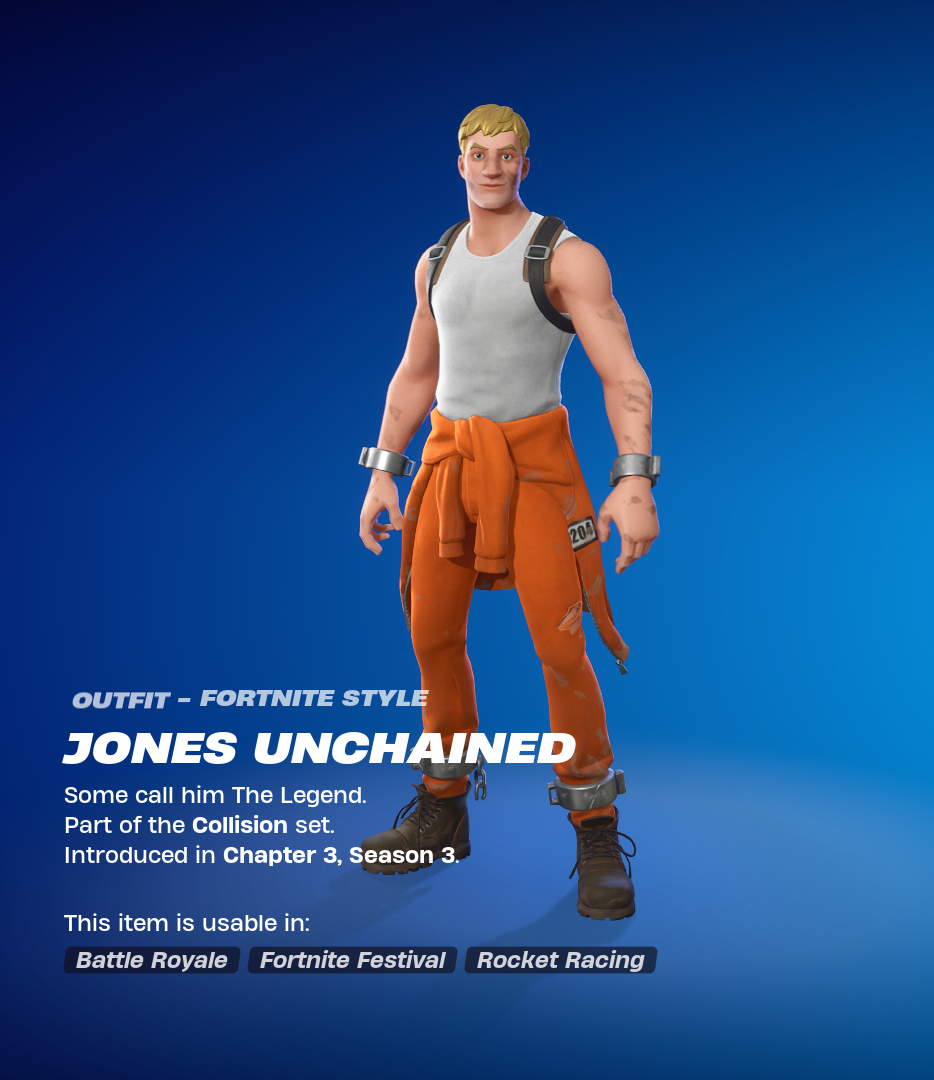 Jones Unchained Fortnite skin.