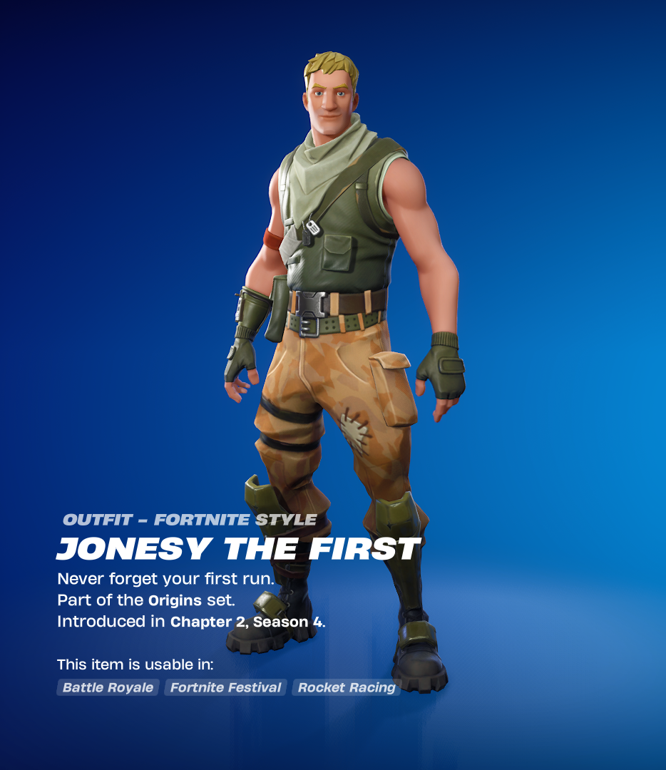 Jonesy the First Fortnite skin.